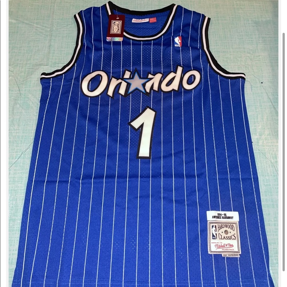 Nwt Adult 44 Large Penny Hardaway Orlando Magic 94 95 Mitchell Ness Jersey Blue
